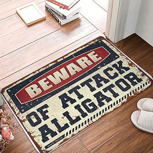 Tapis de porte d'extérieur alligator pour entrée de maison - 2