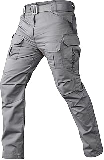 Gear Men's Tactical Cargo Pants Waterpoof Lightweight Rip Stop EDC Military Combat Trousers