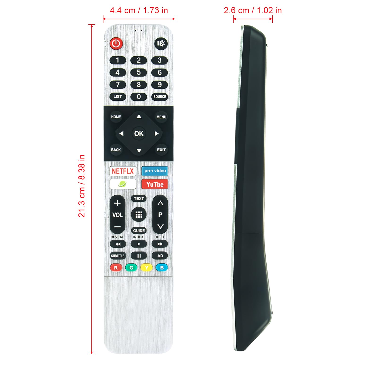 Télécommande De Remplacement Pour Téléviseurs Metz 32MTB4001, 32MTB4001Y, 32MTC6000 - Neuve