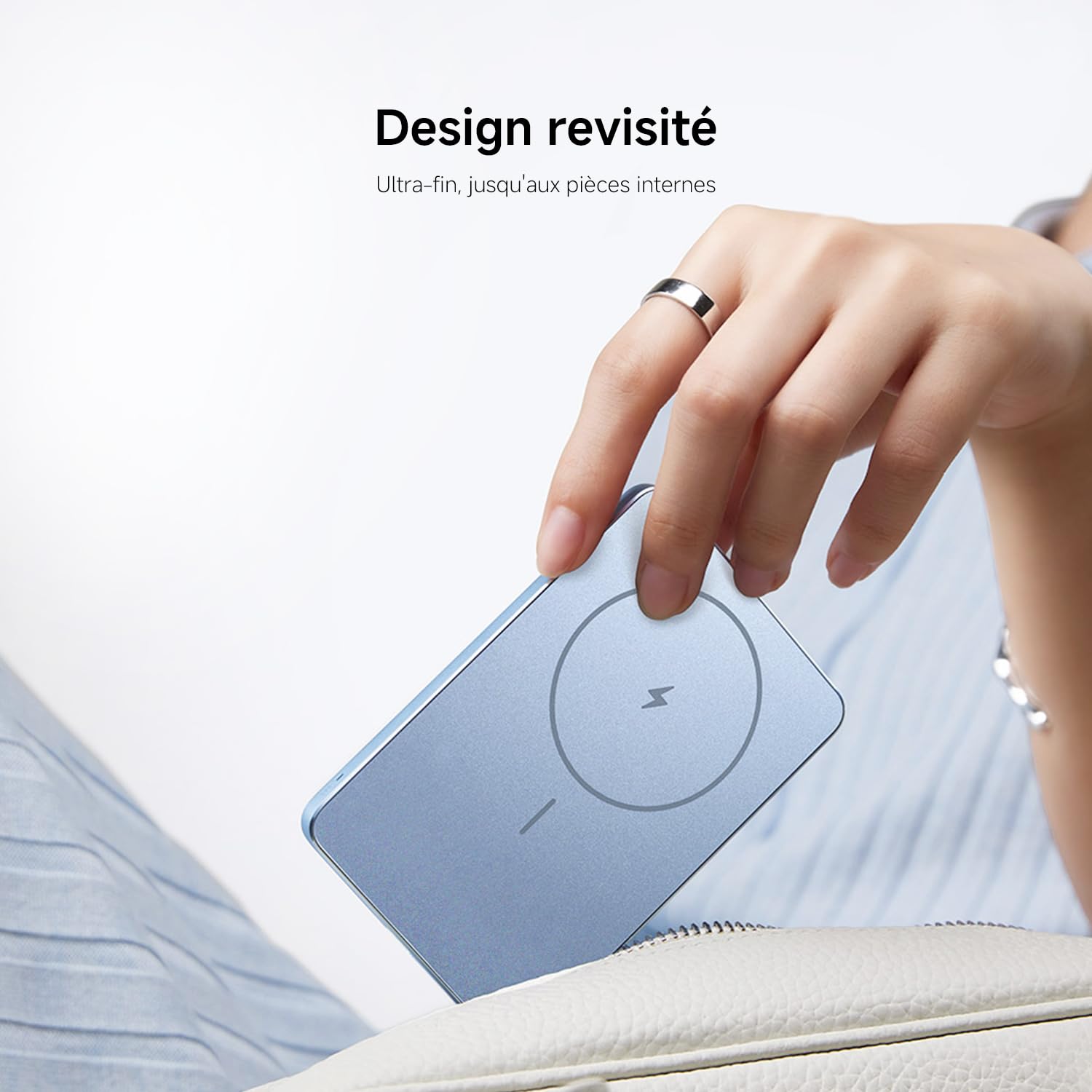 Xiaomi Super Slim Magnetic Power Bank 5000 Bleu