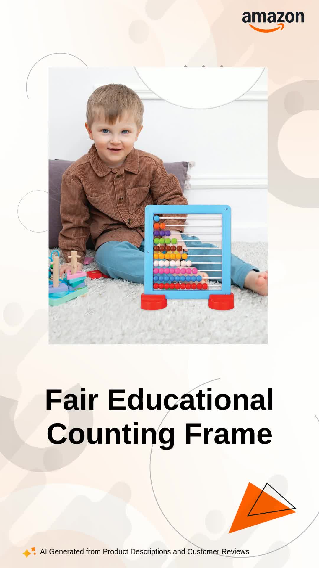 COUNTUP 2001 フレームアート Buy Toy Fun Educational Counting Frame DX for Kids 3 Years and