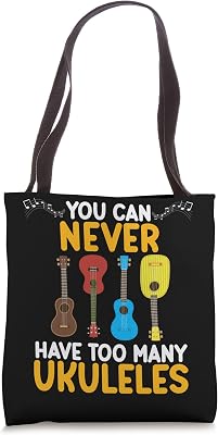 Have Too Many Ukuleles Music Player Guitar Ukulele Graphic Tote Bag