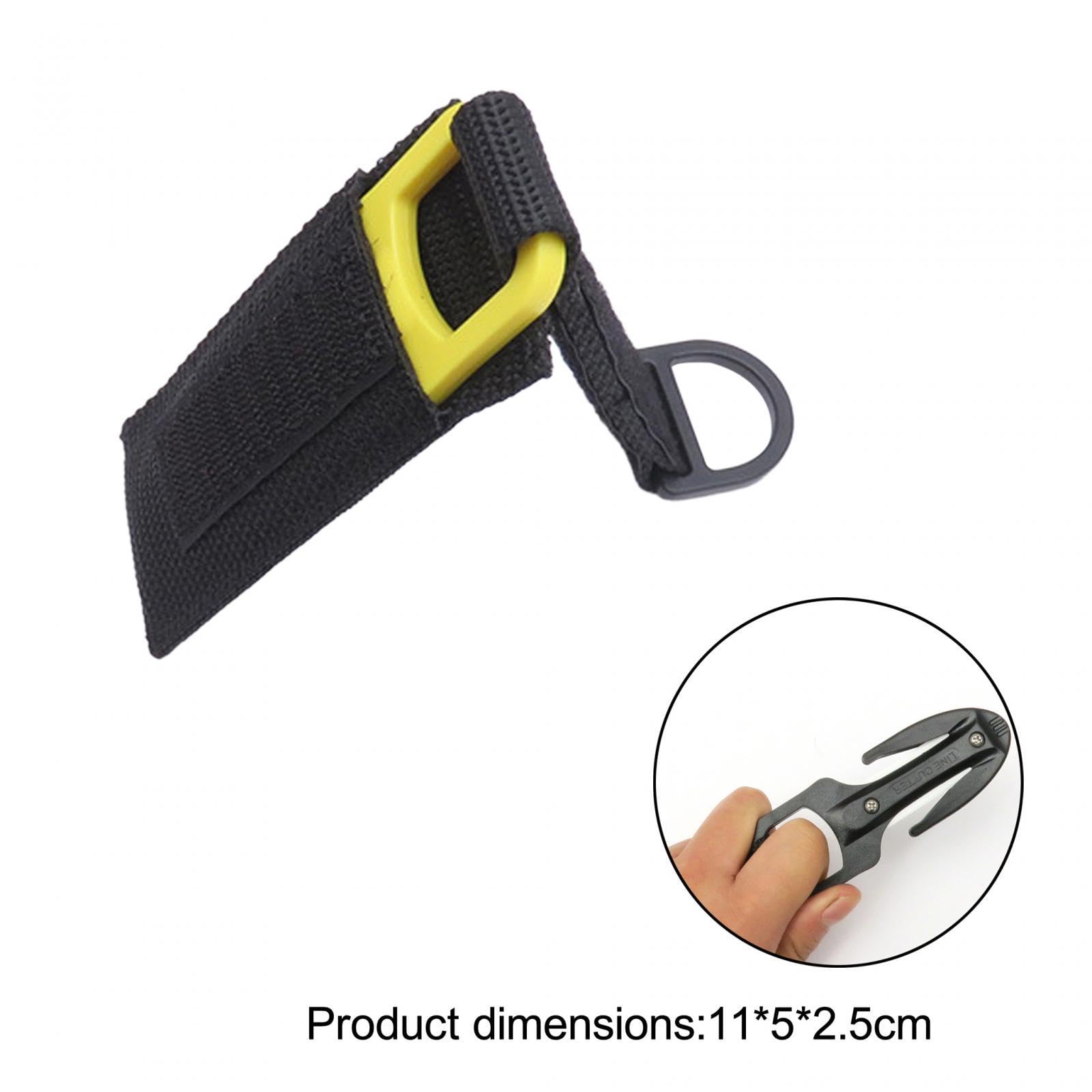 Homyl Scuba Diving Cutter mit Doppelklinge Taucher Messer Schere Line Cutter mit Aufbewahrung Im Sheath für Schwimmen Schnorcheln Tauchen für Wasser