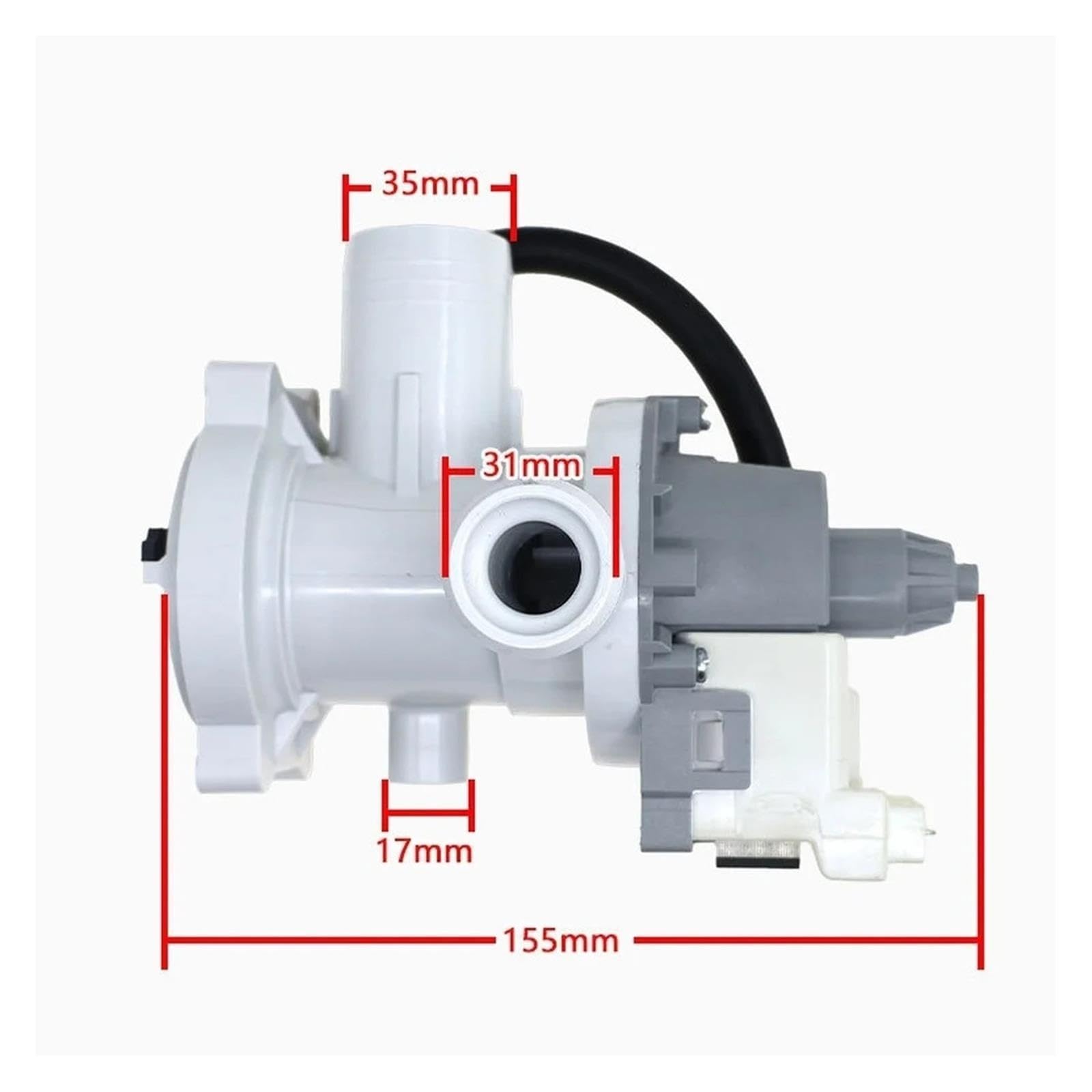 Filtro De Bomba De Drenaje Para Lavadora, Compatible Con Lavadoras De Carga Frontal, AC220-240V 50Hz