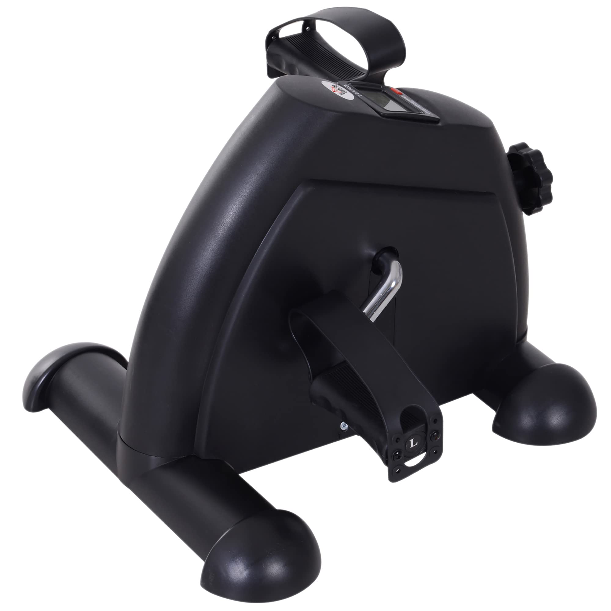 HOMCOM Mini vélo d'appartement bras jambes fitness écran LCD 35x40x31 cm noir