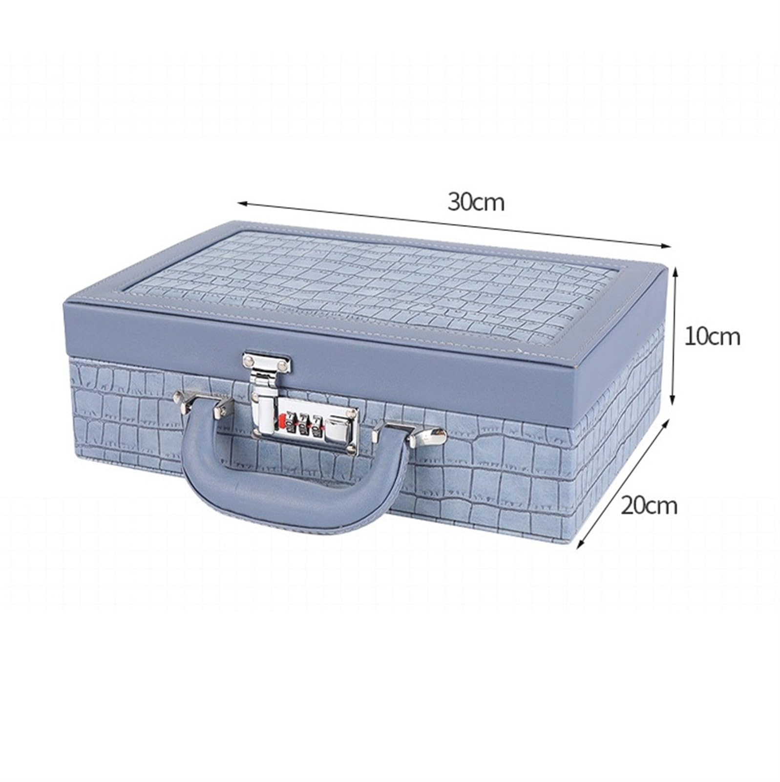 Portagioie Organizzatore di gioielli portatile Organizzatore di gioielli di grande capacità Organizzatore di trucchi for gioielli Organizzatore cosmetico multistrato ( Color : B , Size : 30*20*10CM )