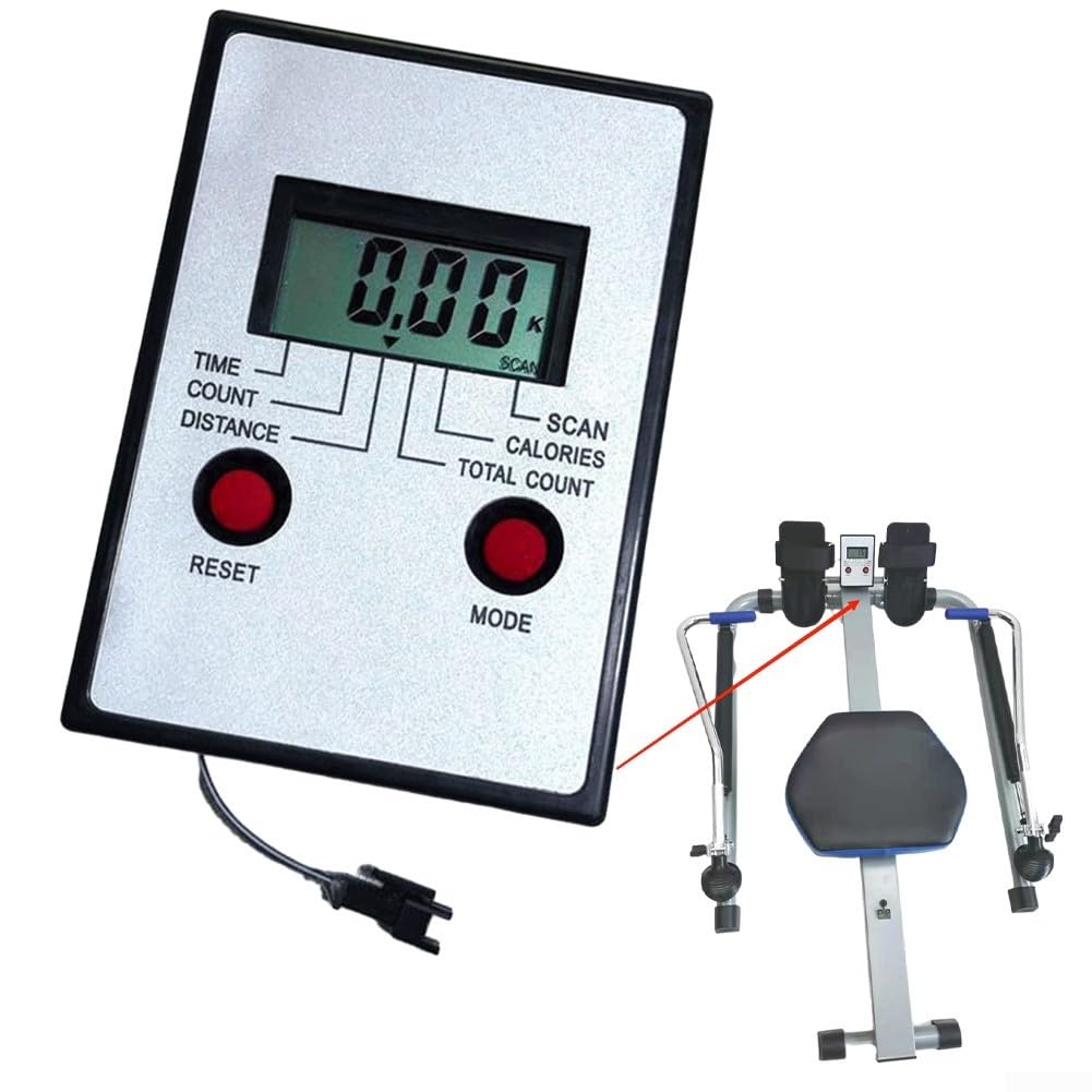 Compteur Moniteur Pour Rameur - Pièce De Rechange - Taille 11x8 Cm - Blanc - Neuf