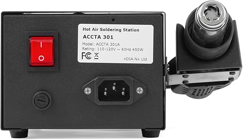 Miniatura 7 de Kit de estación de soldador de retrabajo de aire caliente, estación de soldadura 2 en 1 con pistola de calor 110 V 450 W, estación de pistola de