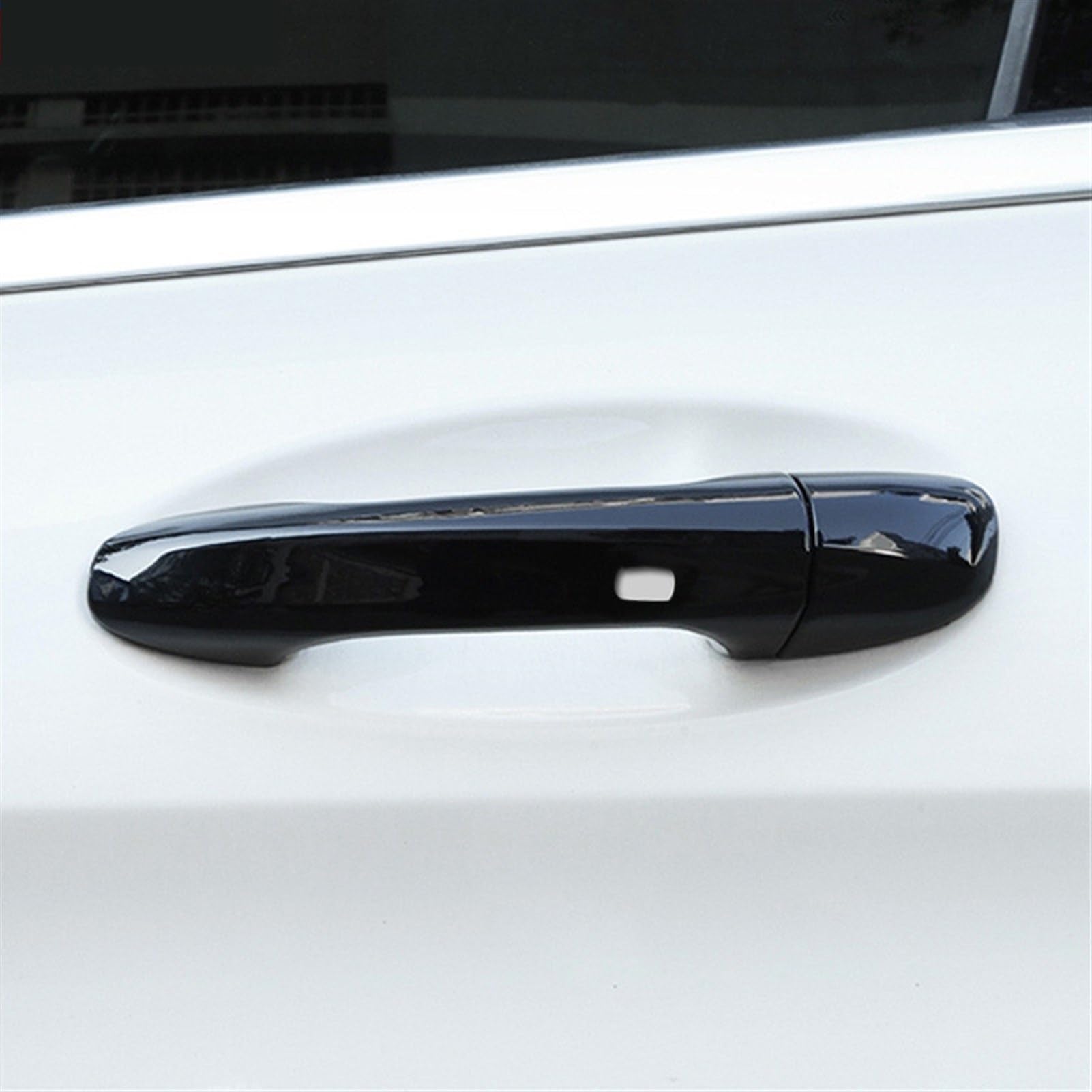 ABS klamka zewnętrzna drzwi samochodowych wykończenie ramy kolor włókna węglowego, dla Mercedes-Benz, klasa CE GLC W205 X253 W213 akcesoria zewnętrzne