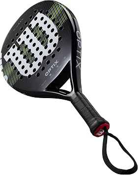 Wilson Optix V1 Padel Racket, Made with a Fiberglass Structure and Soft Foam, Circular Design and Precision Hole Technology, Colour: