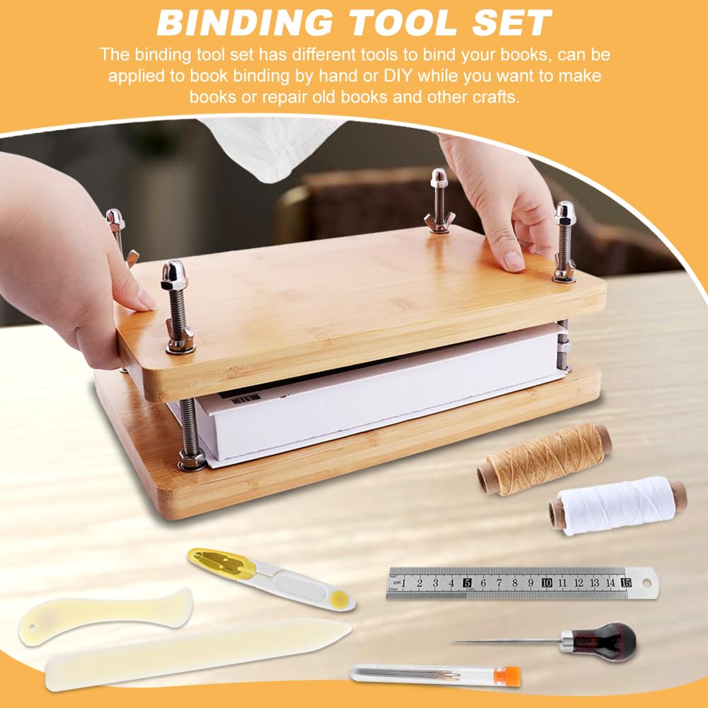 未使用★廃盤　ブッキスト　Bookist 製本機　木製　手作り用　AB-45型 Amazon.co.jp: ブックプレス製本、長方形DIY製本キット、木製竹製本