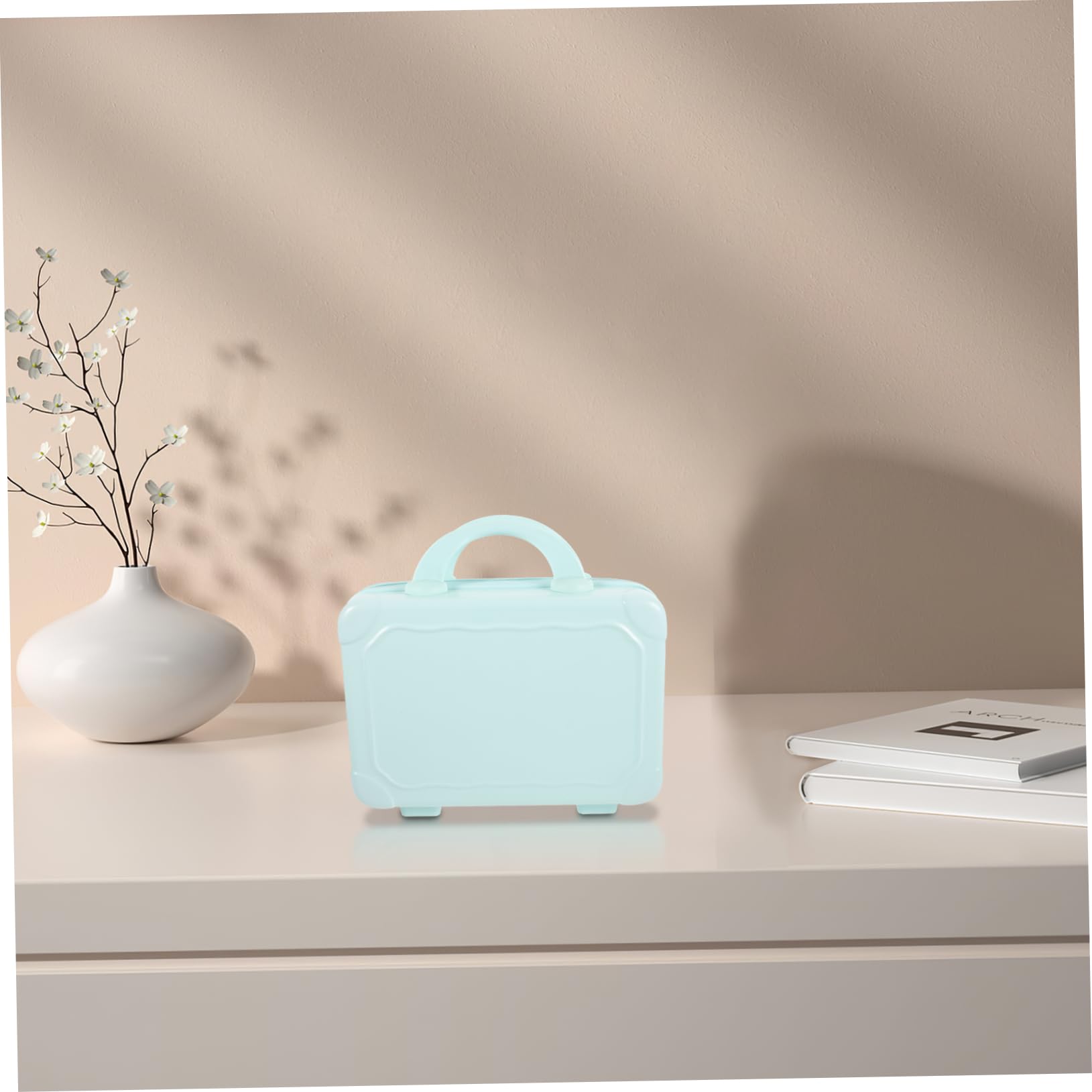 TOVINANNA Makeup Carrying Suitcase Portable Mini Travel Case for Women Makeup Travel Case Toiletry Bag Large Capacity