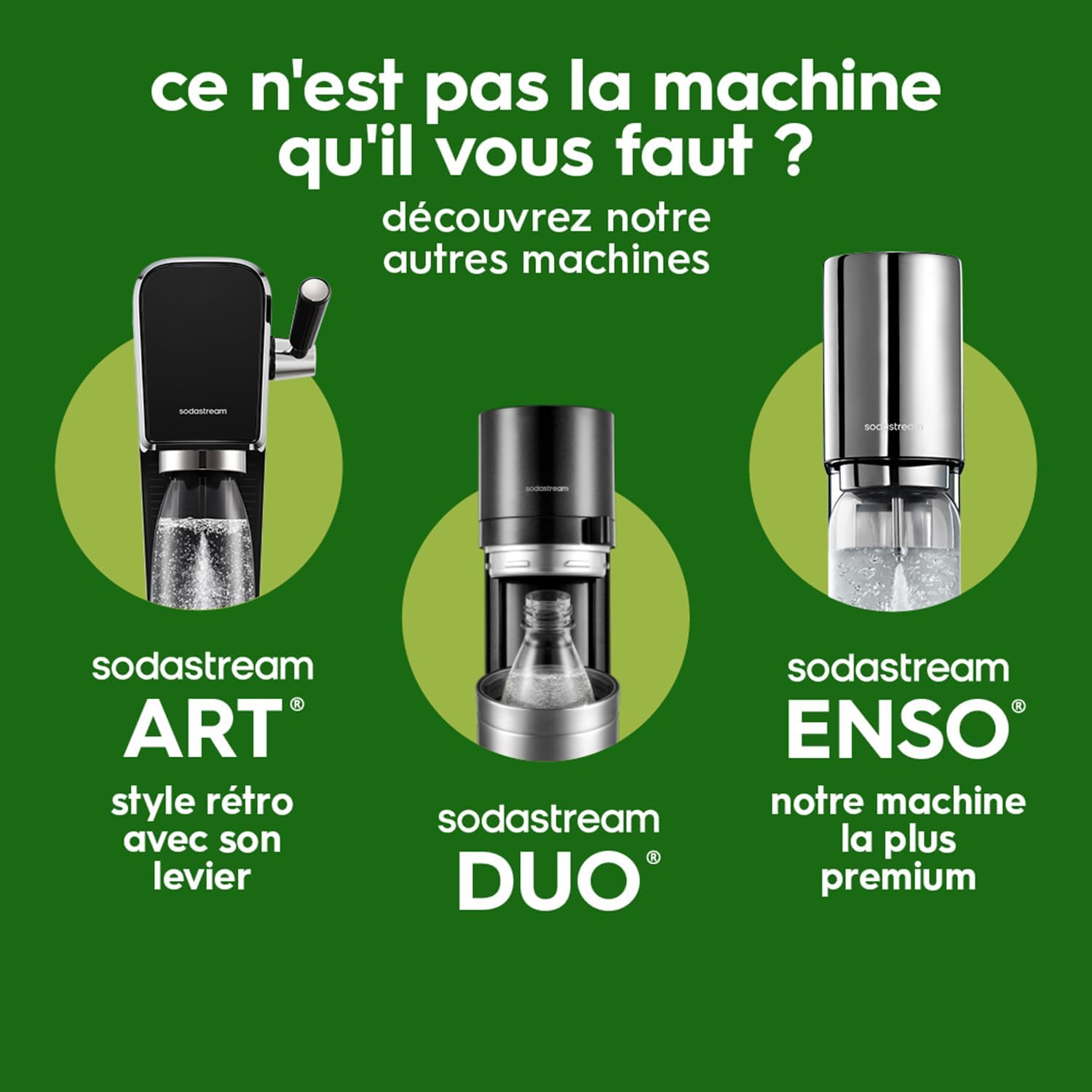 Système Quick Connect du cylindre CO₂ SodaStream Terra