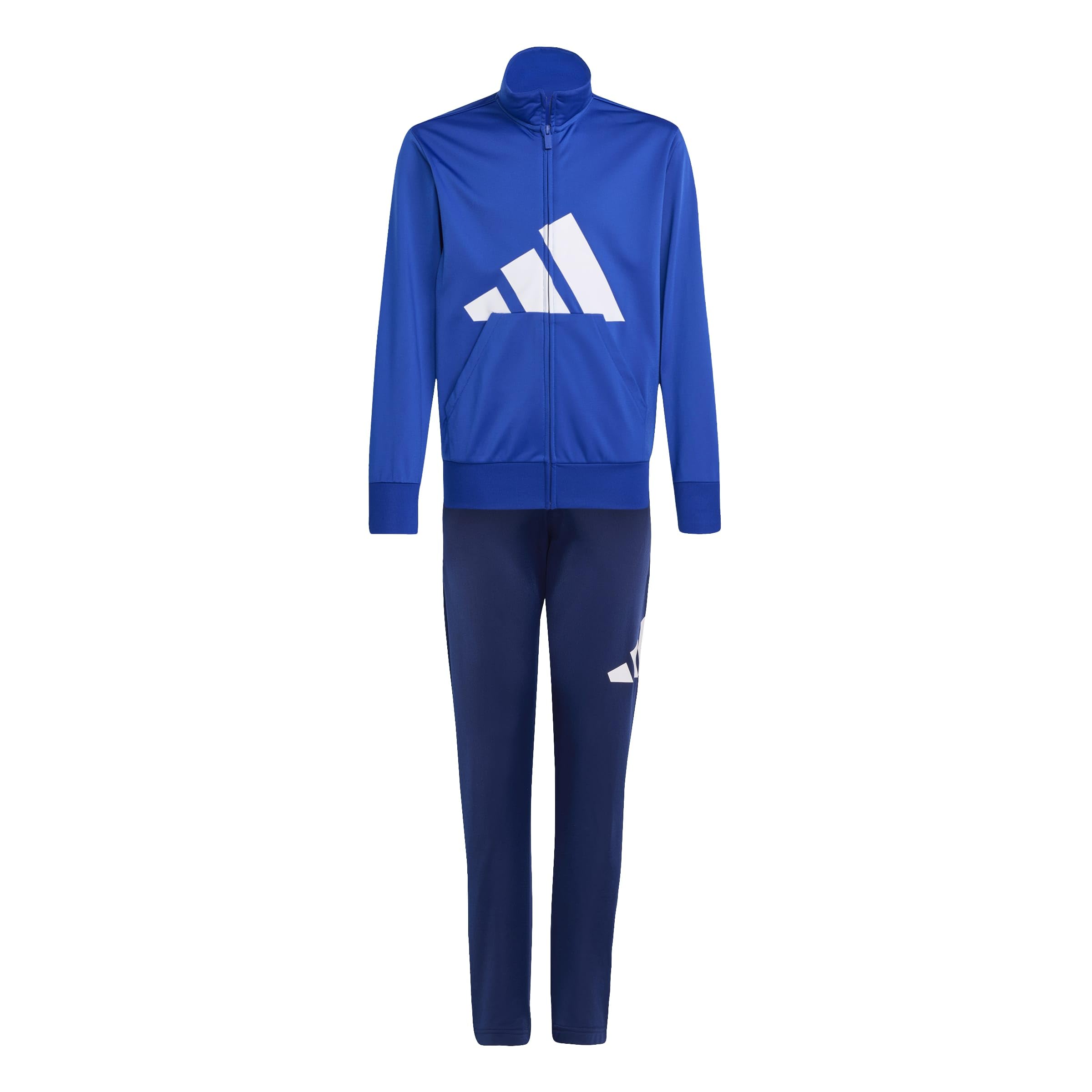 adidas Unisex Kids Essentials Big Logo Climacool Track Suit, team royal blue/white, 11-12 Years