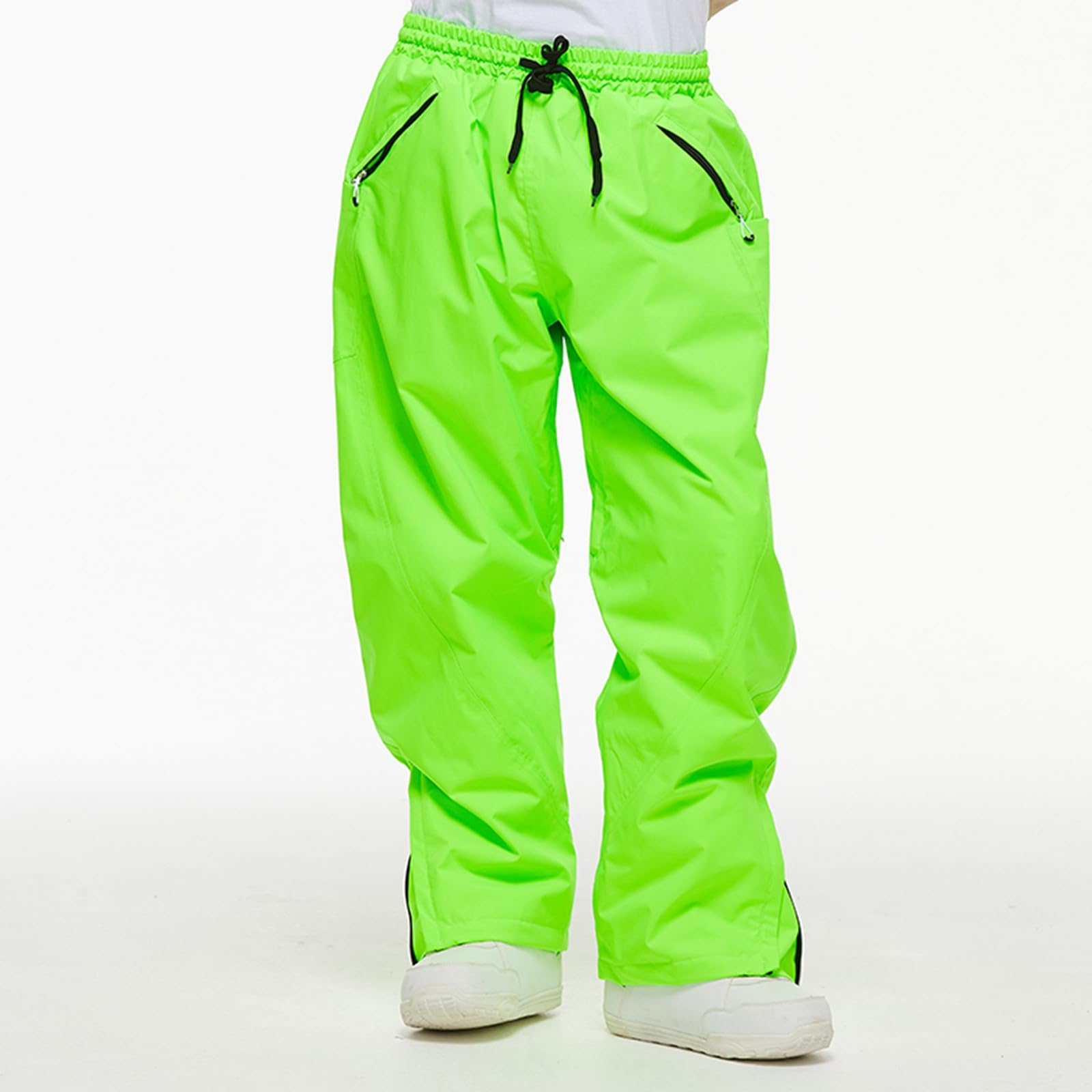 Generico Pantaloni Neve Uomo Impermeabili Pantalone Neve Caldo Baggy Snowboard Pants Tecnici Pantaloni Sci Invernali Salopette Trekking