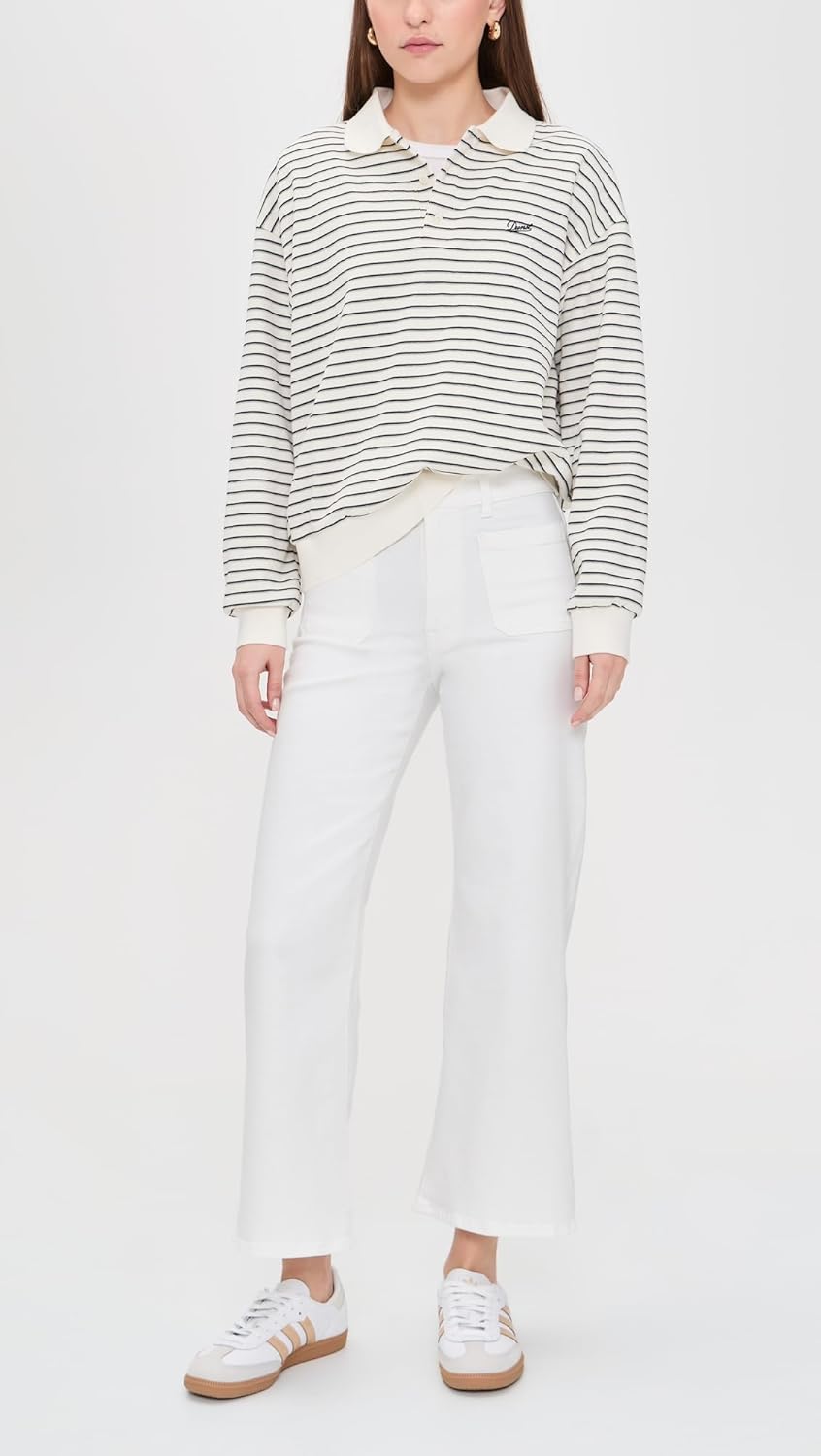 Madewell Women's The Petite Emmy Wide-Leg Jean in Tile White