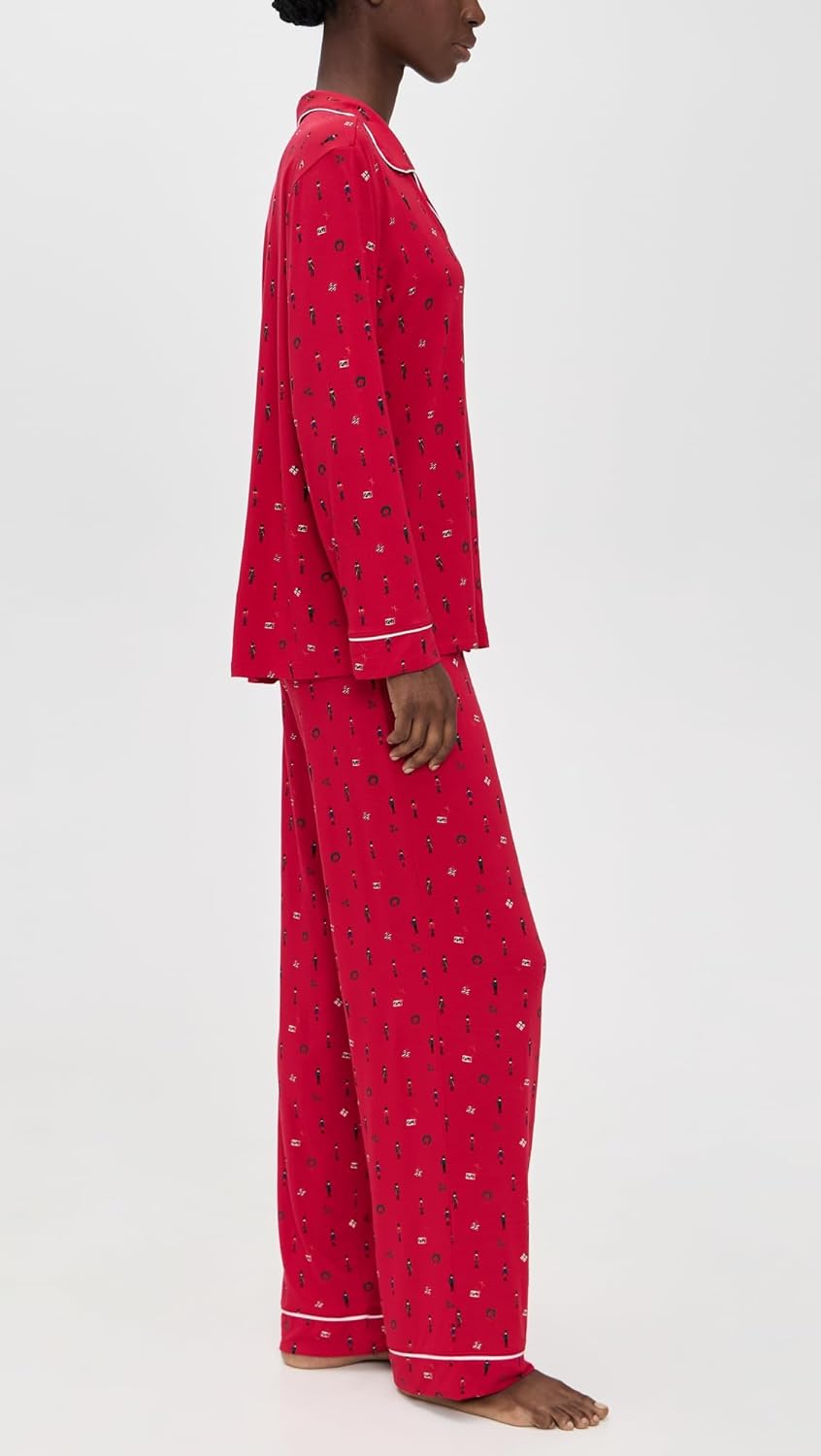 Eberjey Women's Gisele Printed Long PJ Set - Image 5