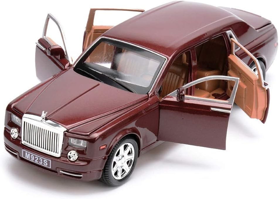 DESTRB Car Model Car 1:24 Rolls-Royce Phantom Simulation Alloy Die-Casting Toy Ornaments Sports Car Collection Jewelry 20.5x7.5x5CM
