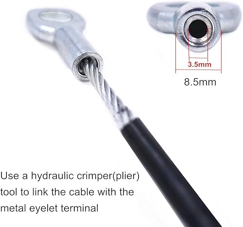 Accesorios para máquina de gimnasio J Bryant para cable de 5mm/6mm, componentes de interfaz de parada de bola, cable de cuerda de alambre de