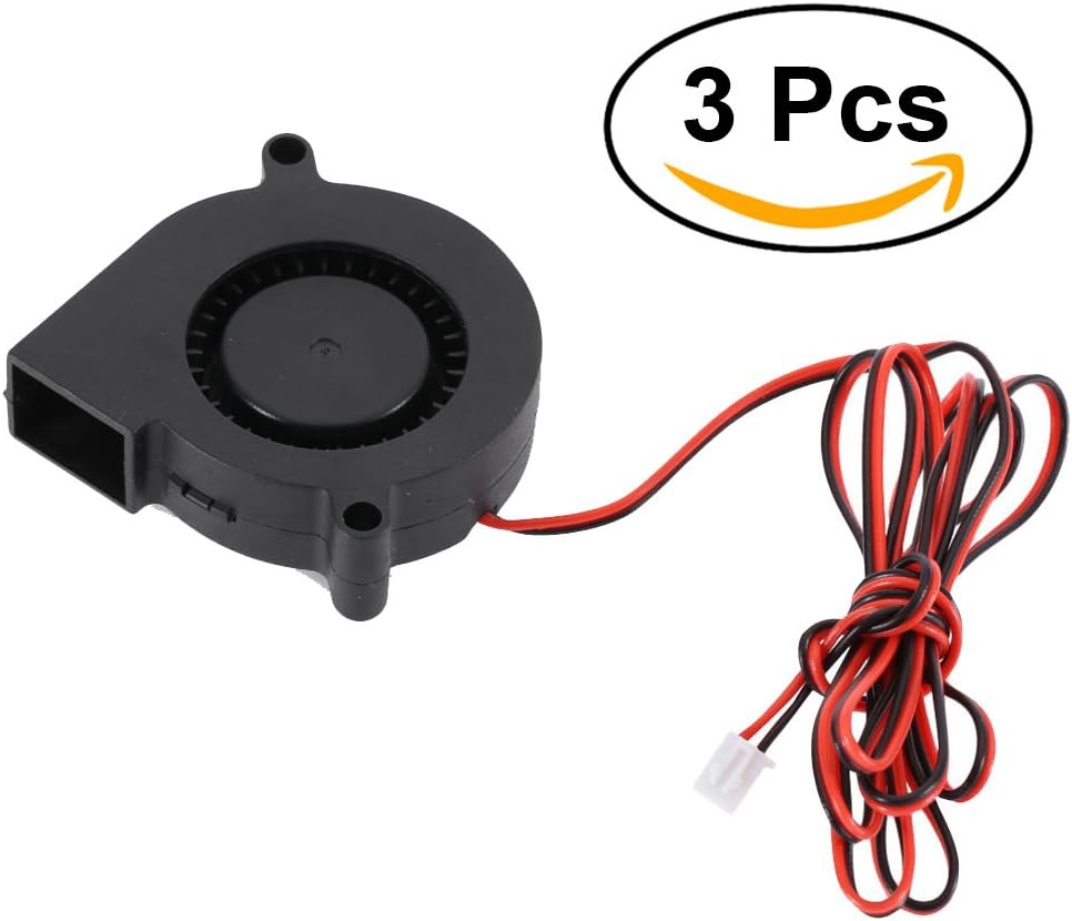 NICERIO 3pcs 5015 FAN 24V Circuit Board Heat Cooler Ventilator Small Fan for 3D Printer