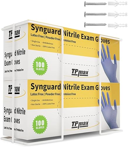 Caja de guantes XL para pañuelos faciales, dispensador de alambre para guantes, organizador de toallas de papel de pañuelos, accesorios de montaje