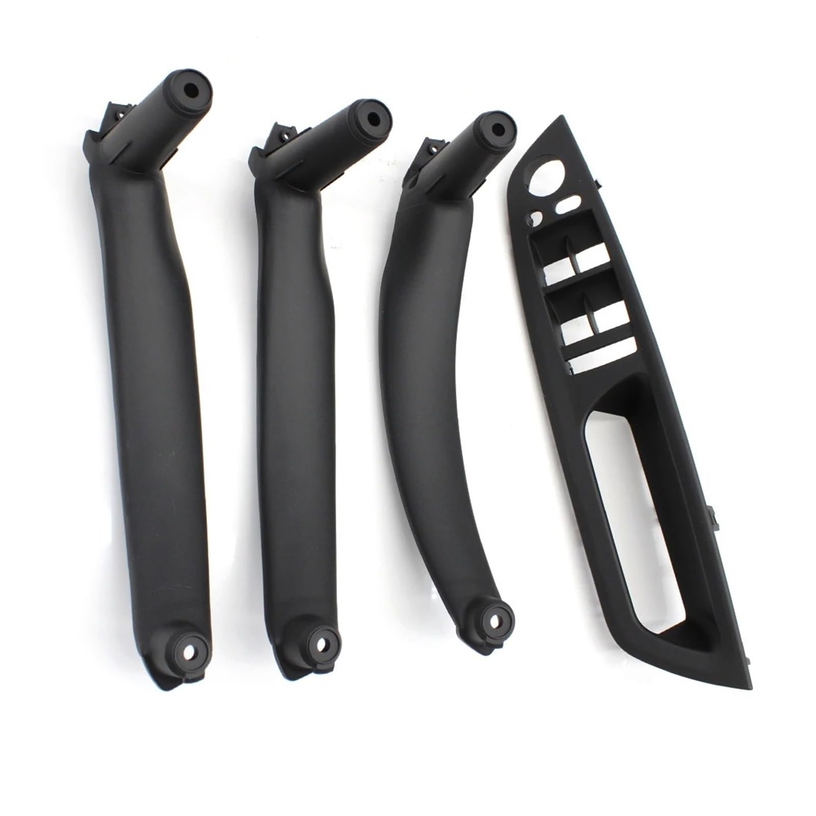 HTUHBCX Interior Door Handle for X5 for X6 E70 E71 2007-2013 LHD RHD 4PCS Set Inteior Door Pull Handle Kit Replacement Parts(RHD Set Black)