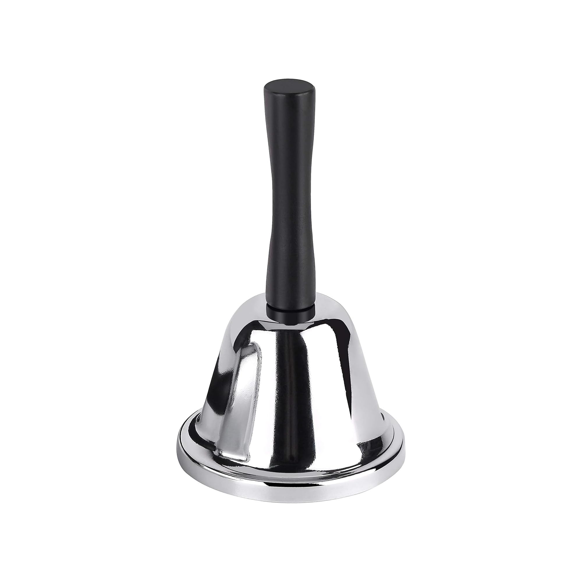 HS Silver and Black Metal Desk Call Bell, Service Bell for Hotel, Reception, Office (Large)-image-15