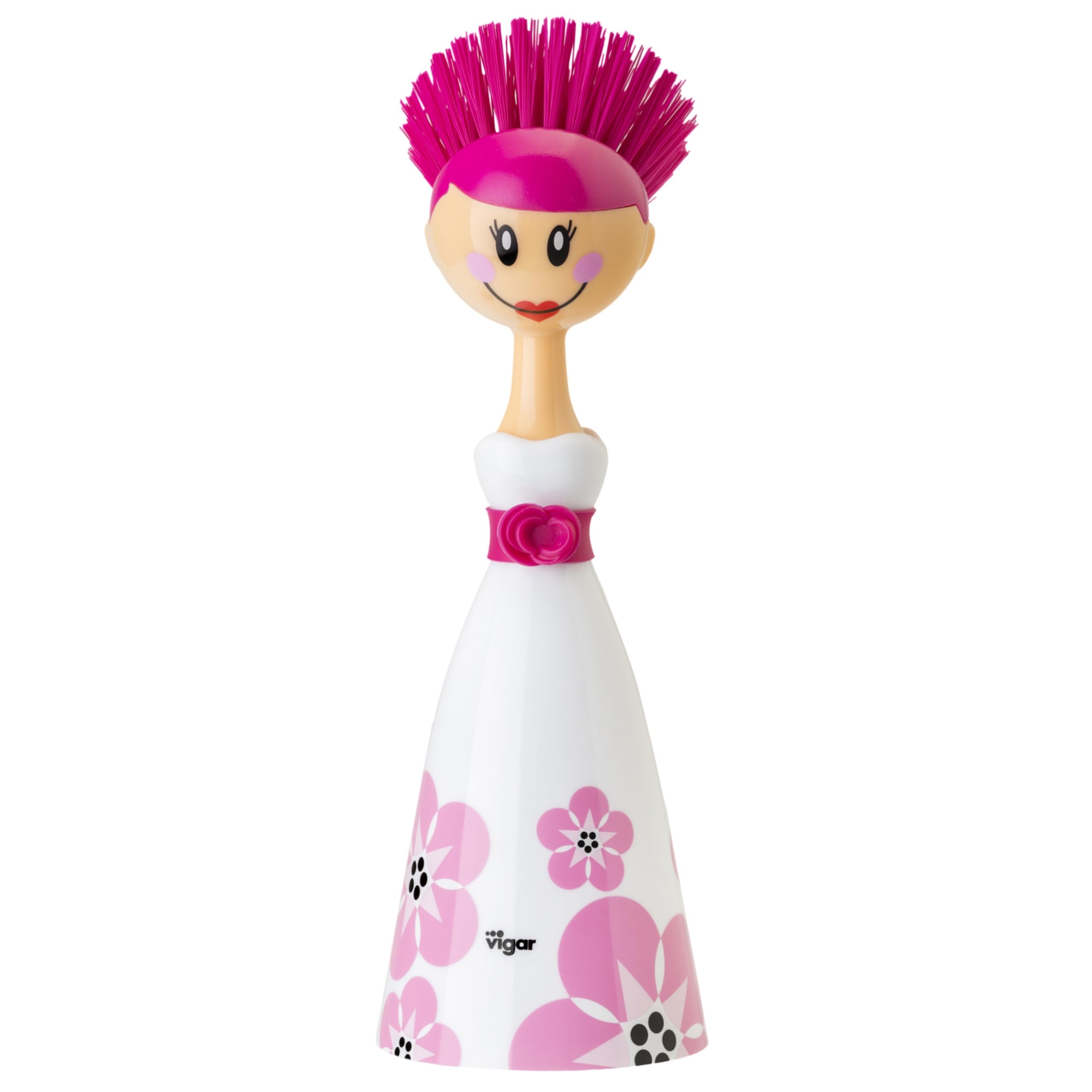 VIGAR Dolls April Brush Dishwasher, White 7.5x7.5x24.5cm
