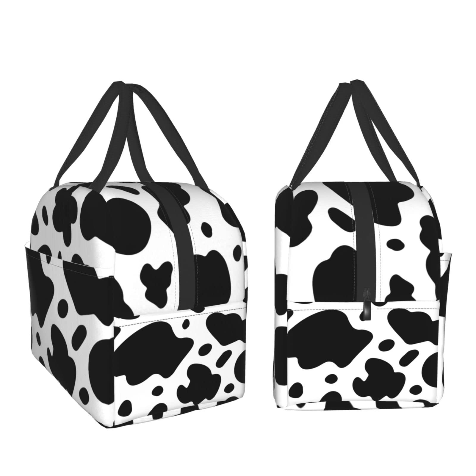 Borsa Termica Per Pranzo Con Stampa Mucca - Impermeabile, Portatile, 21,6 X 12,7 X 20,3 Cm - 6