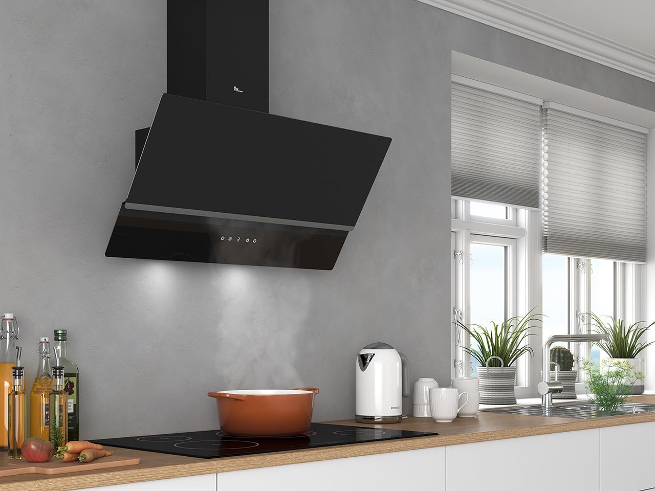 Thermex Glasgow 80 Hotte aspirante sans tête Noir 80 cm
