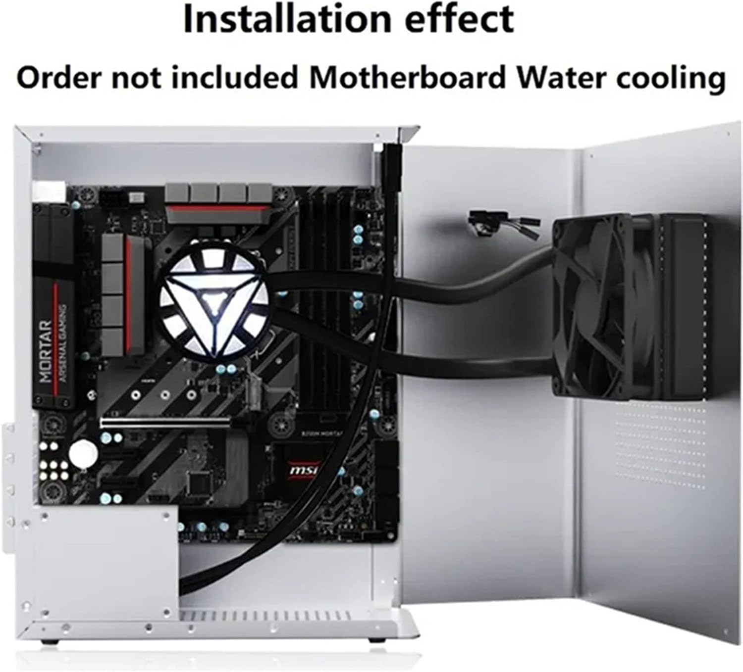 ミドルタワーPCケース HTPC Mini-ITXデスクトップ空のコンピュータ