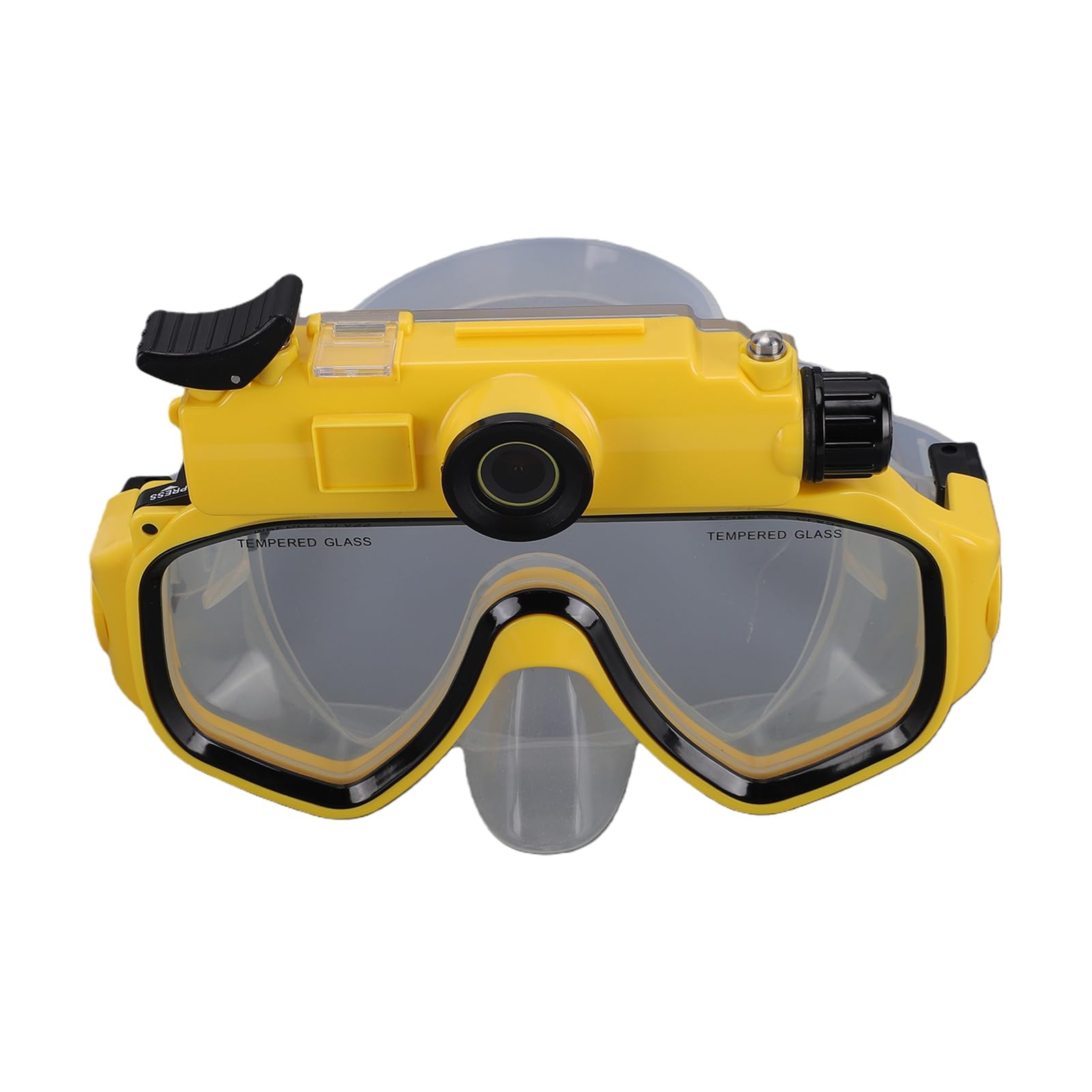 Cocoarm Gafas de Buceo con Cámara, Video 2K Foto 50MP Ángulo Panorámico 100°, Impermeable 15m Antivaho Faldón de Silicona, con Control App para Snorkel Buceo Libre