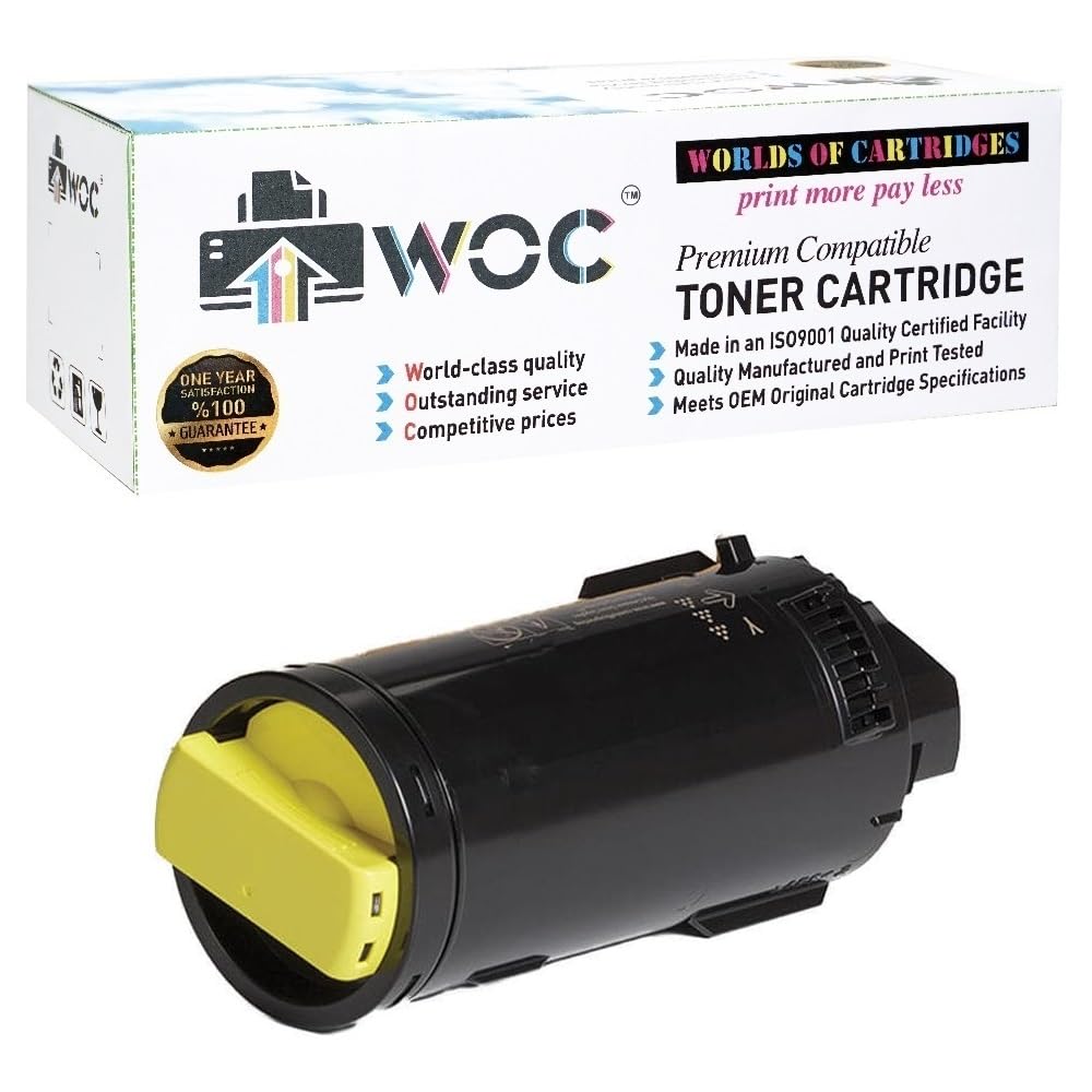 WOC Compatible Toner Cartridge Replacement for Xerox 106R03861 / 106R03865 / 106R03868 (XXL Yellow: 275% Higher Yield) for Use in VersaLink C500 /