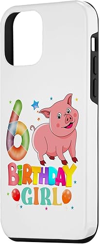 Miniatura 2 de Pig 6th Birthday Pig 6 Years Old Girls Pig Case for iPhone 12 mini