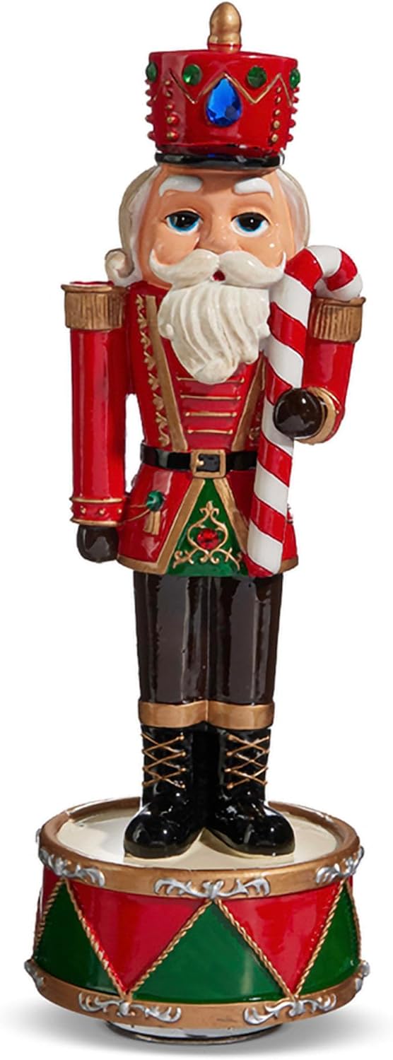 Raz Imports Animated Musical Nutcracker, 11.75-inch Height, Tabletop, Home Décor