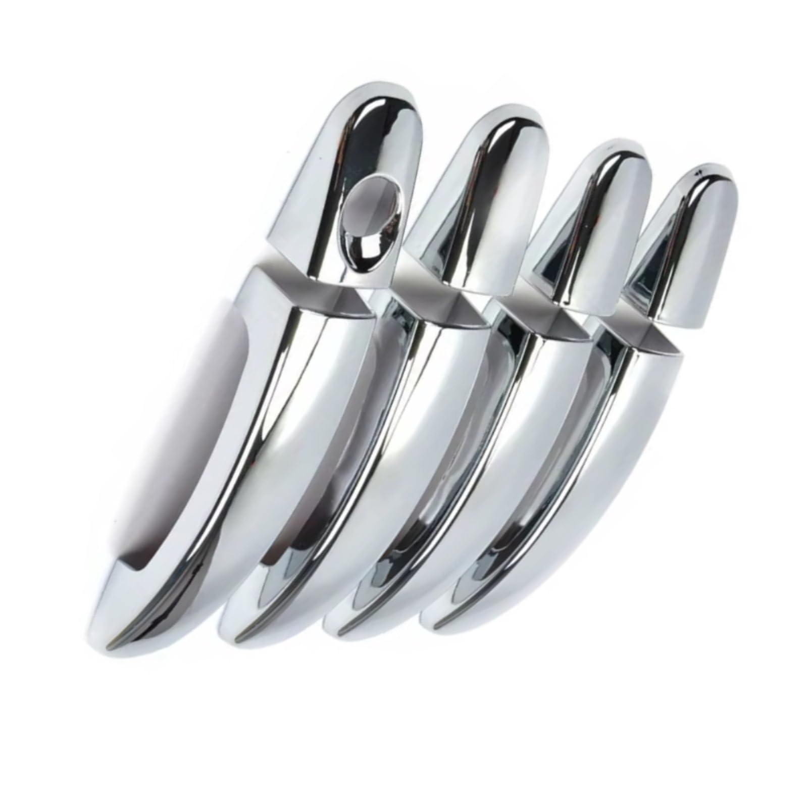 KEDFBTS Handle Trim Shell Compatible with for Ranger for T6 for MK2 for PX2 2012 2013 2014 2015 2016 2017 Chrome Door Handle Cover Trim Decorative Shell 8PC