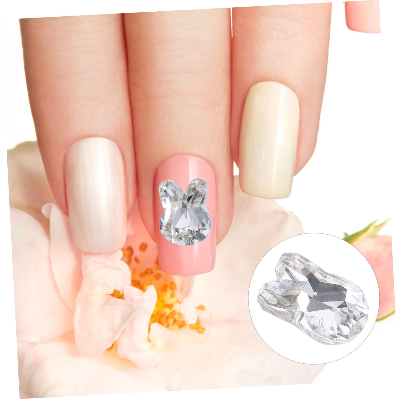 80pezzi Per Unghie Decorazioni Manicure Adorabili Per Nail Art Accessori Per Unghie Argentate