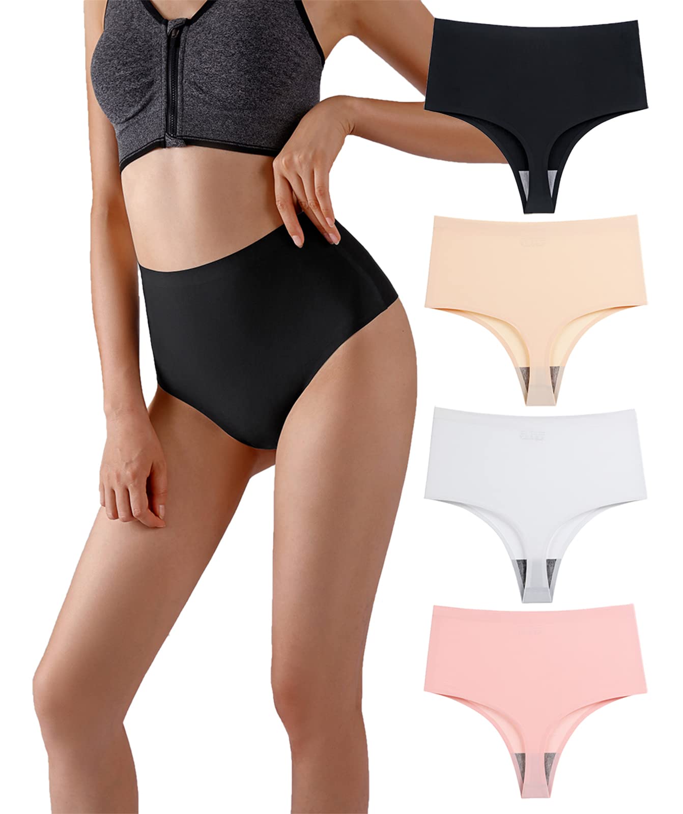 String gainant en coton sans couture pour femme