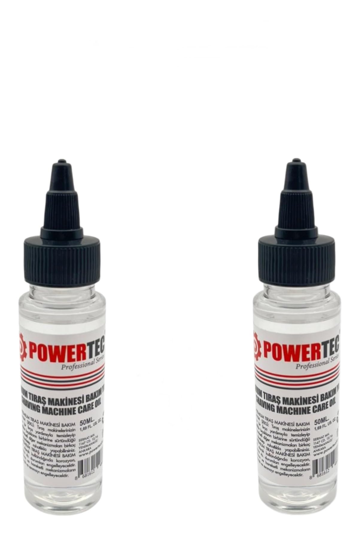 Powertec TR-Y01 Premium Tıraş Makinesi Bakım Yağı (50Ml. 2'li Set)