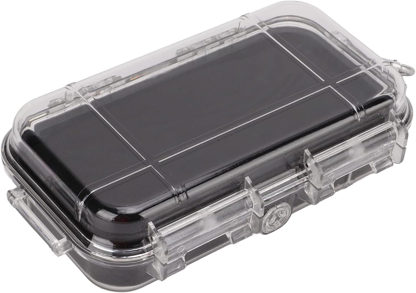 Shockproof Box, Internal Shock Absorption Liner, Plastic EDC Storage Box/Cover with Design for Outdoor Electronics Travel Camping Hiking Boating Fishing Kite (Transparent Model, Large Size)