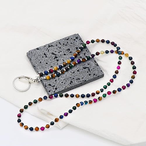 Miniatura 6 de Cordón para mujer, cordones con cuentas para tarjetas de identificación, soporte para profesores, llavero y correa para collar para mujeres y niñas