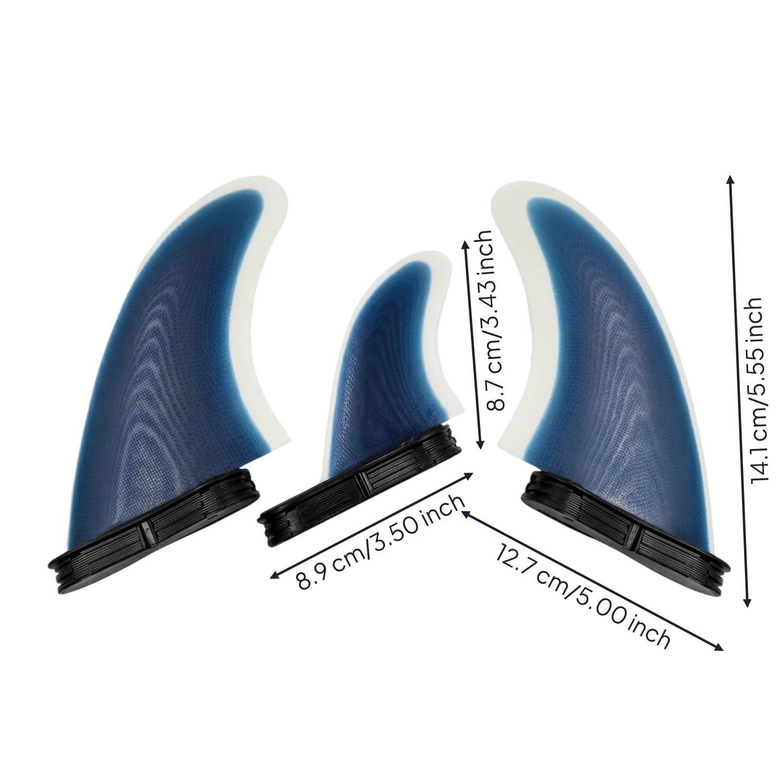 3 Pieces Accesorio Náutico Doble Lengüeta Curvado Juego Triple