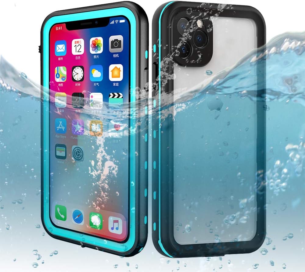 DOOGE iPhone 11 Pro Max Waterproof Case, IP68 Shockproof/Dirtproof/Snowproof Full-Sealed Full-Body Heavy Duty Protective Case Built-in Screen Protector for iPhone 11 Pro Max 6.5 Inch