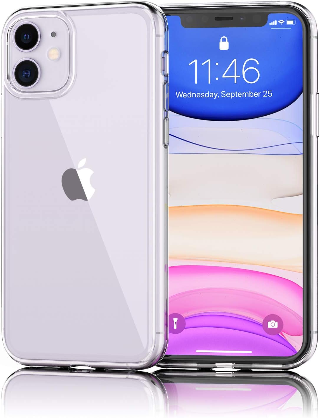UNBREAKcable Case for iPhone 11, Crystal Clear, Ultra-Thin Slim Soft TPU Silicone Protective Transparent Case Cover for 6.1-inch iPhone 11 (2019), Dustproof & Anti-Yellow