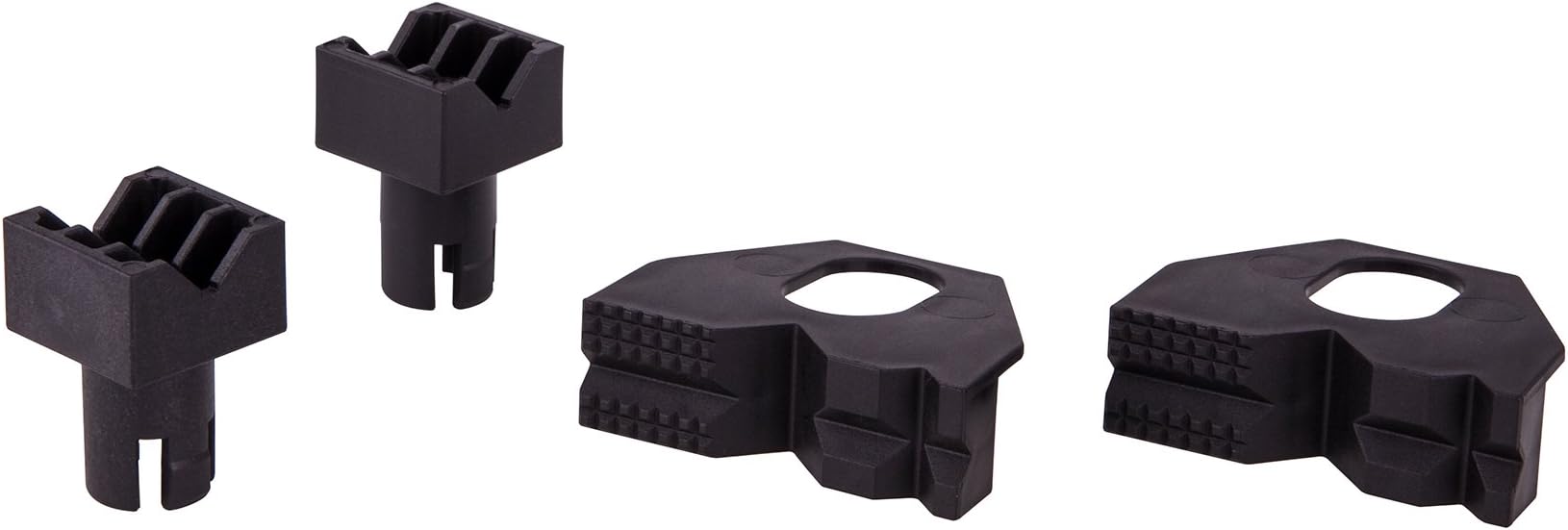 wolfcraft Clamping Jaw Set for Securing Horizontal and Round Workpieces, 4 Pcs. I 6174000 I for numerous Clamping Options on All Tables with 20 mm bore Holes