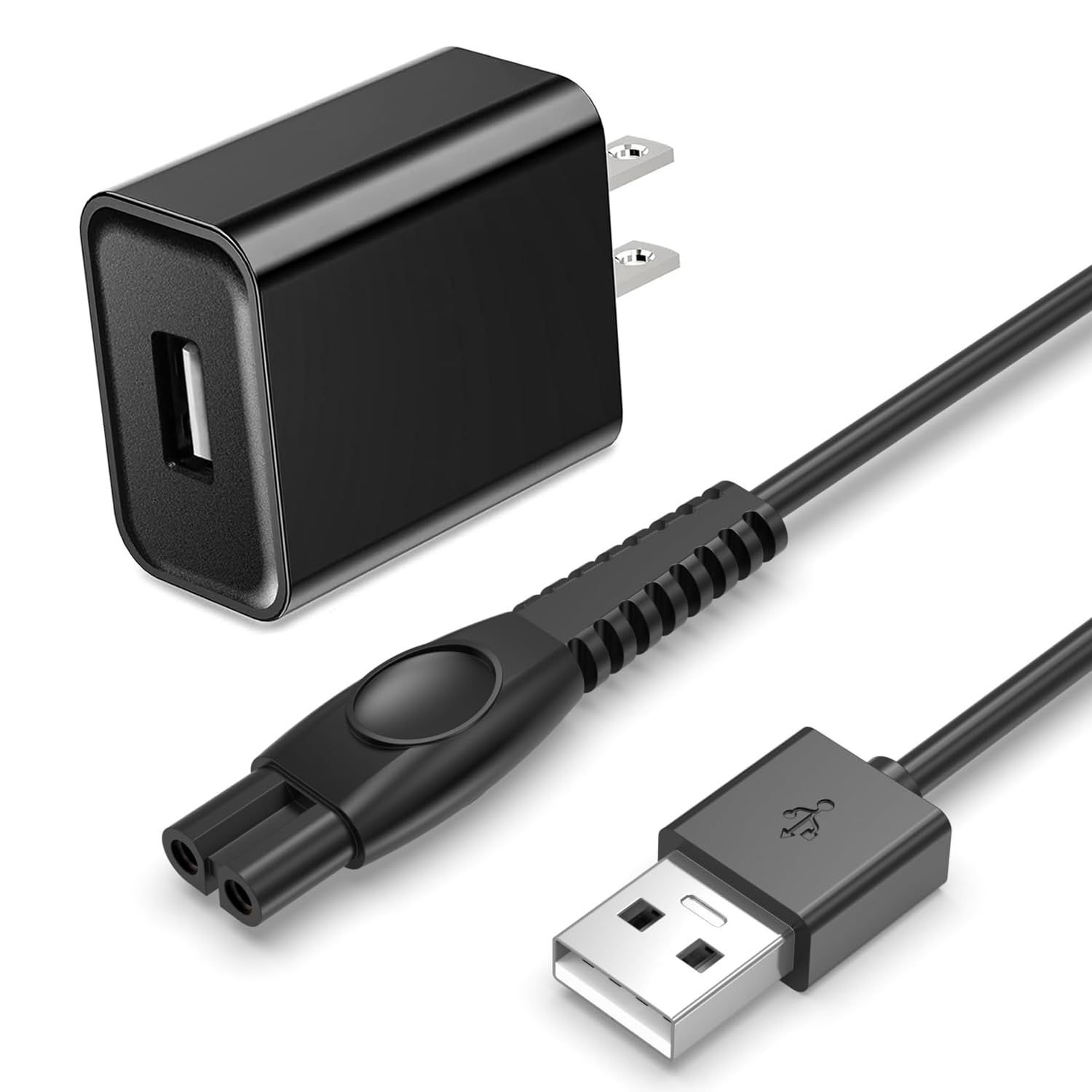 6FT Shaver Charger Cord for Philips Norelco 2400 3600 3900 5400 7800 MG5910 MG7910 MG9510 MG9520 Trimmer, 5V 1A USB Charging Replacement Philips 3000 5000 7000 9000 Series Razor Long Power Cord Cable