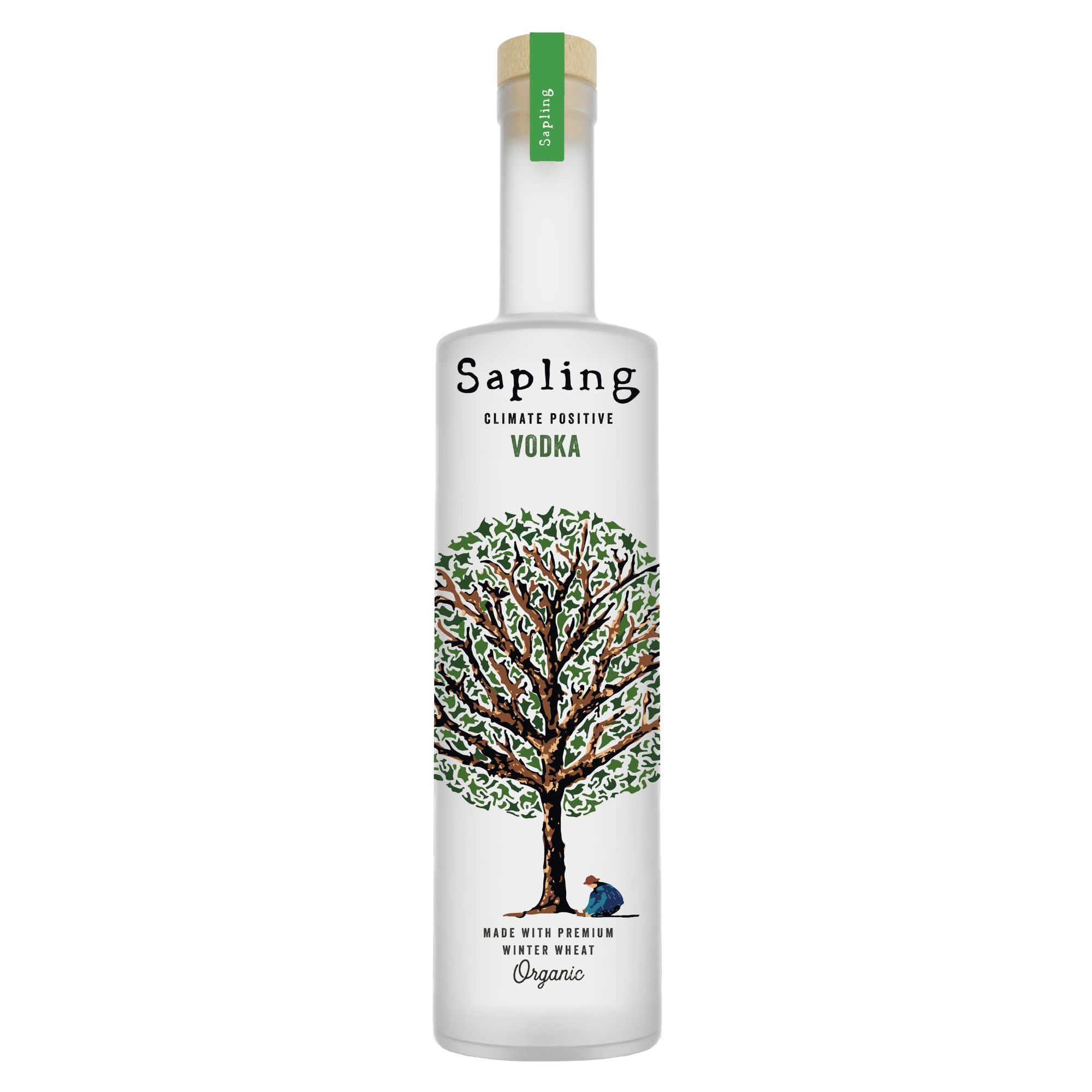 Sapling Climate Positive Organic Vodka 70cl (ABV 40%) – Premium Vodka | Small Batch Production | 4 Times Distilled | We Plant a Tree for Every Bottle Sold
