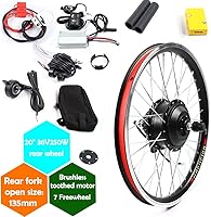 Vista 14 de Electric Bicycle Motor Kit, 48V 1000W/ 36V 250W/350W Bike Motor Kit Front/Rear Wheel E-Bike Conversion Kit Electric Bike Conversion Kit for 26"/20
