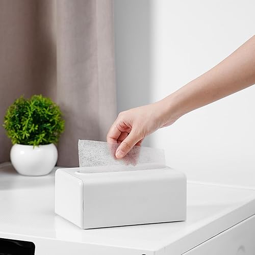 Miniatura 7 de SUBEKYU Soporte magnético para hojas de secadora para lavandería, contenedor de hojas de secadora, dispensador de hojas de secadora, caja de hojas