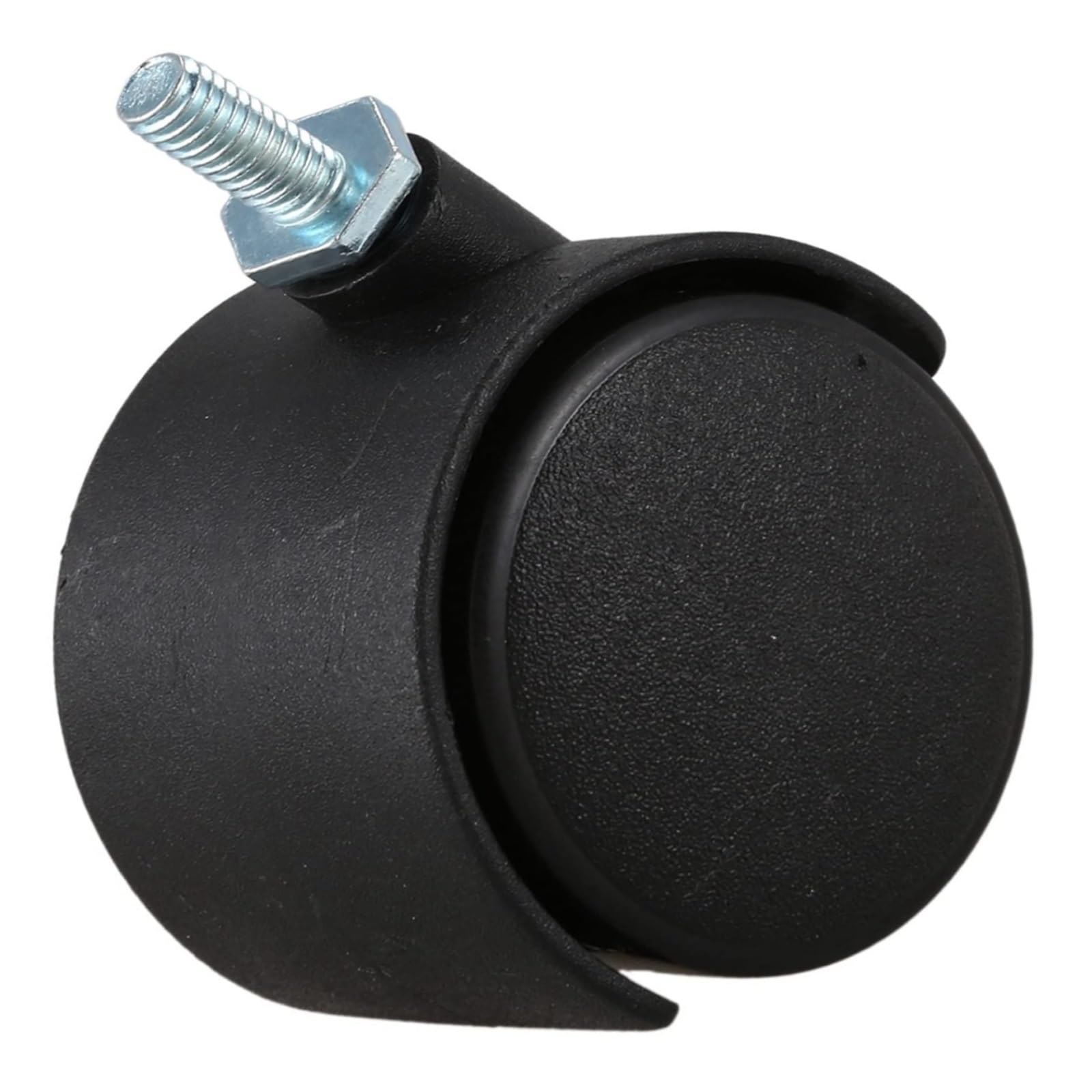 10 pièces 6mm tige filetée 40mm double roulette rotative noire